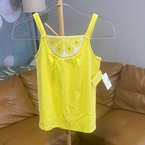 Gymboree Yellow Lemon Embroidered Kids  Top NWT size 10